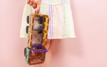 CONNETIX Magnetic Tiles Pastel Transport Pack, -50 Pcs