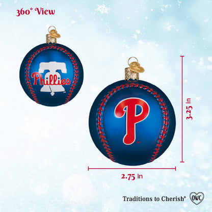 Phillies Baseball Ornament