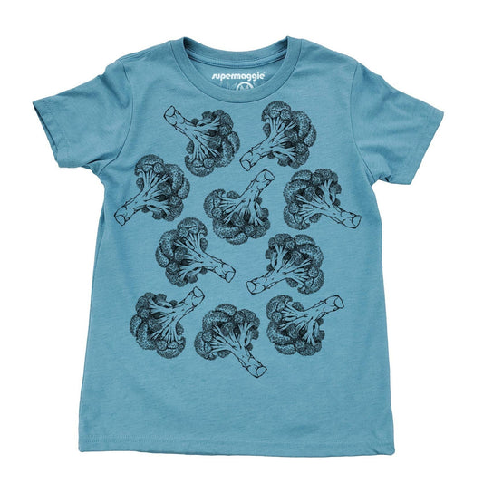 Broccoli Youth Tee -blue lagoon