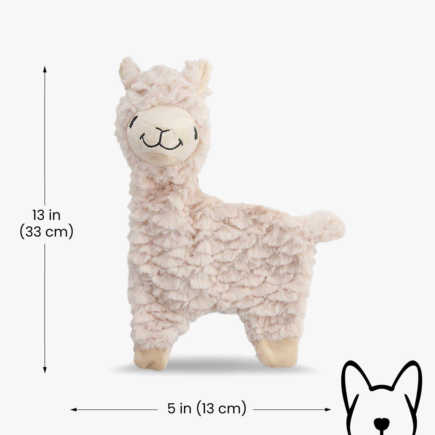 Nandog Pet Gear - My BFF Grumpy The Alpaca Plush Dog Toy