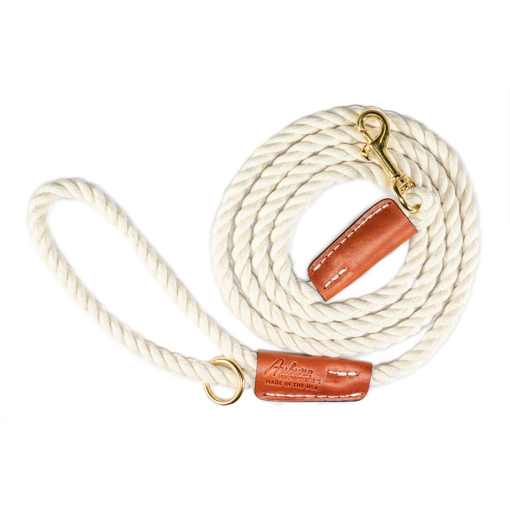Auburn Leathercrafters - Cotton Rope Leash - Snap