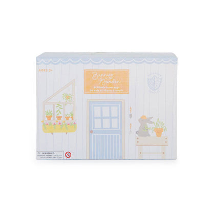Bunnies In The Garden Fancy Plastic Easter Eggs (set of 24)
