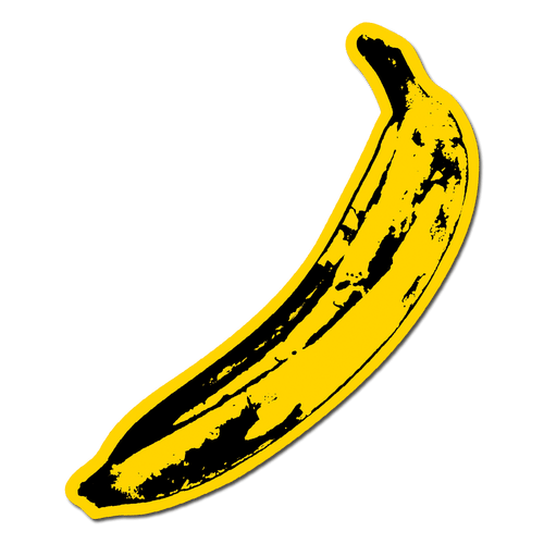 Big Banana - Andy Warhol - Die-Cut Sticker