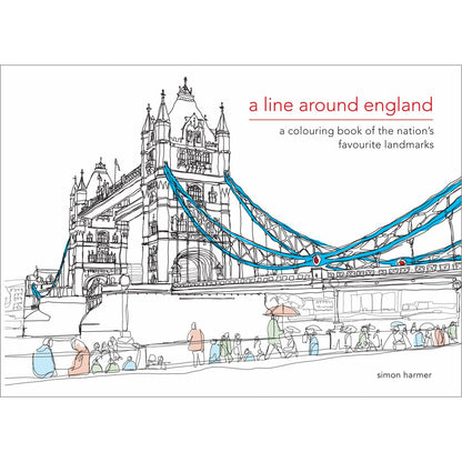 A Line Around England - A Colouring Book Of The Nation's Favourite Landmarks