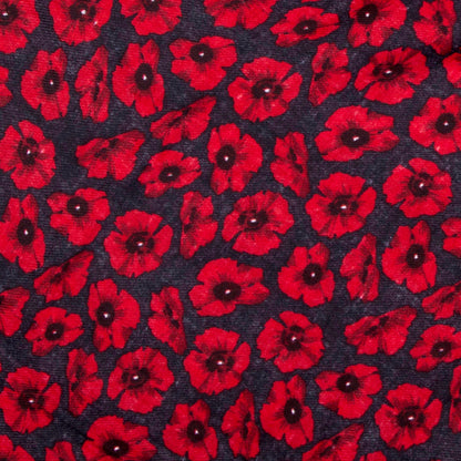 Alexander Thurlow All-Over Poppy Shawl Scarf
