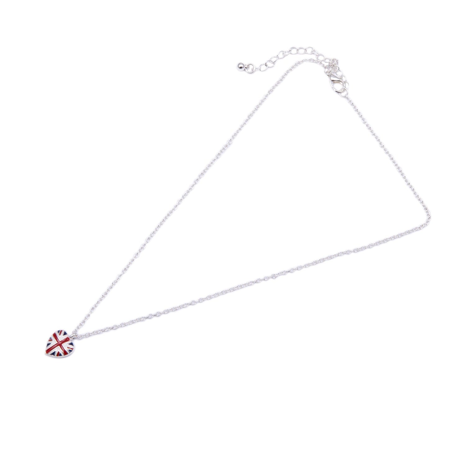Alexander Thurlow Union Jack Heart Pendant Necklace