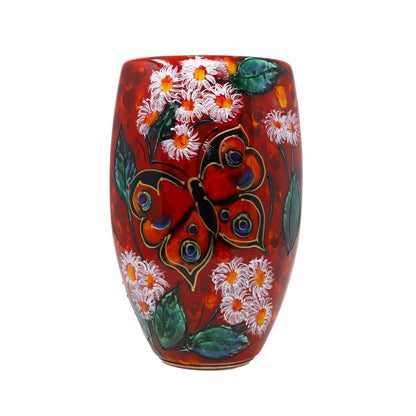 Anita Harris Butterfly Oval Vase