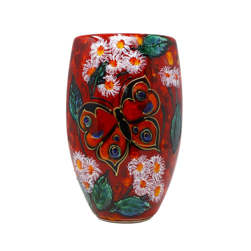 Anita Harris Butterfly Oval Vase