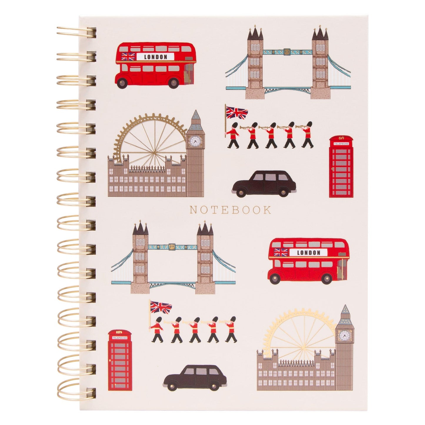 Apple & Clover London Spiral Notebook