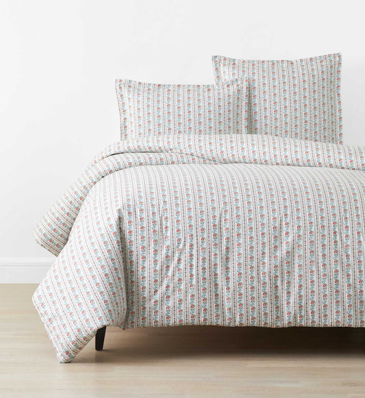 Percale Duvet Cover - Delphine