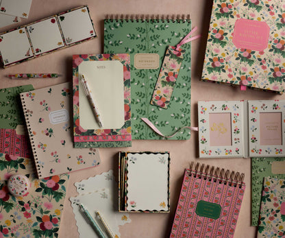 Large Top Spiral Notebook - Climbing Vines