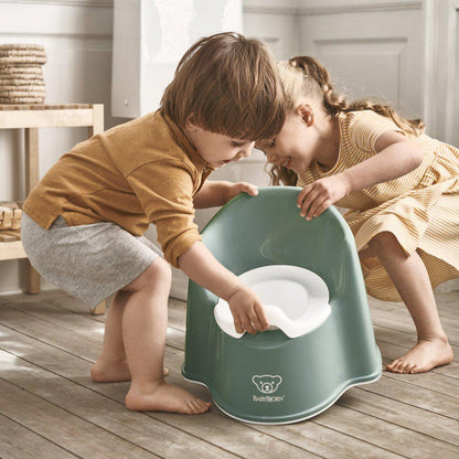 BabyBjorn Potty Chair - Deep Green/White