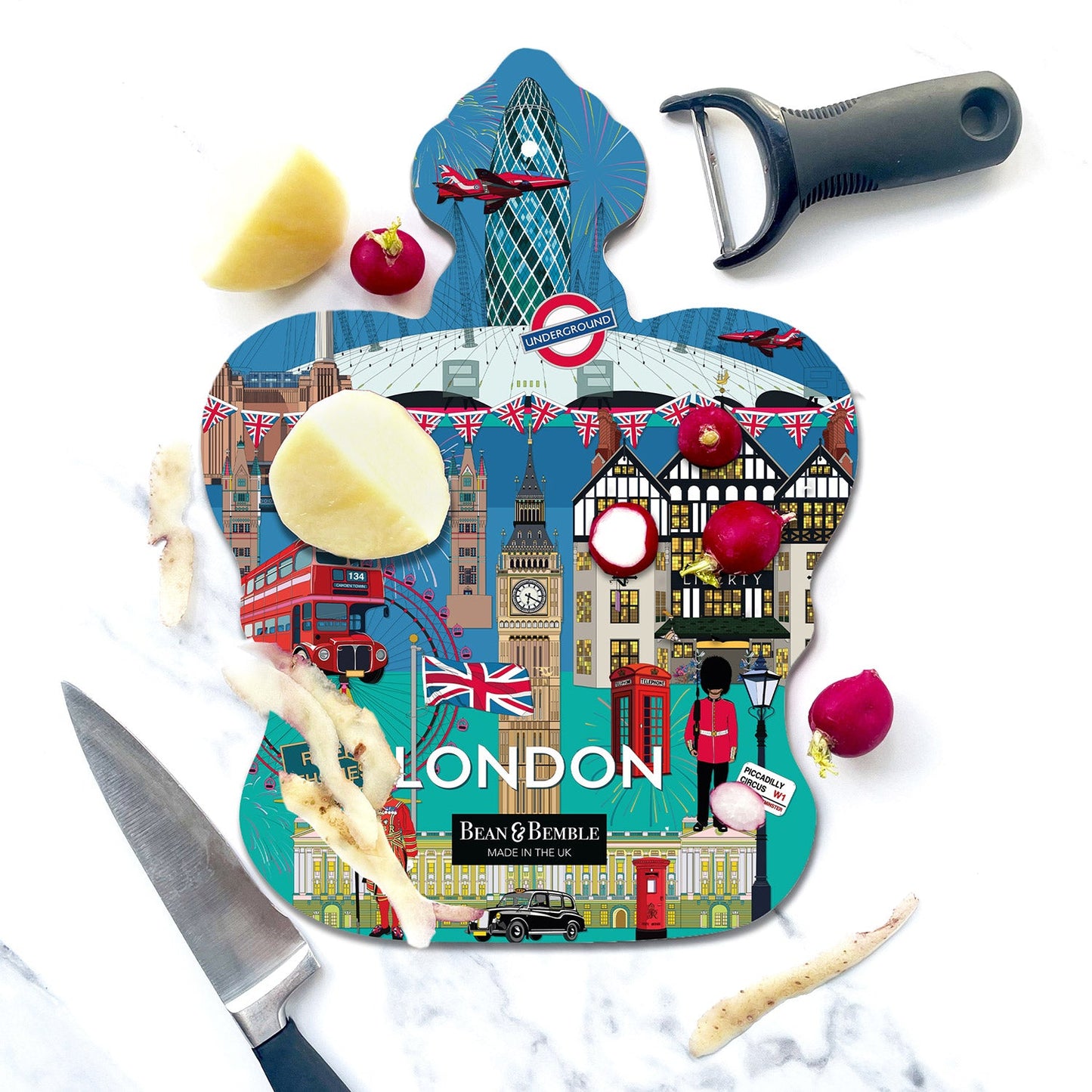 Bean & Bemble London City Crown Shaped Cheeseboard