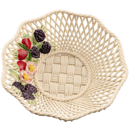Belleek Autumn Wild Irish Hedgerow Basket