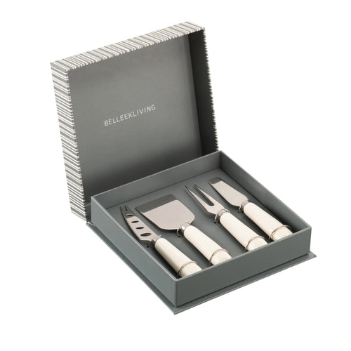 Belleek Erne Cheese Knife Set of 4