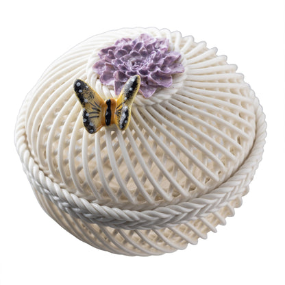 Belleek November Chrysanthemum Basket