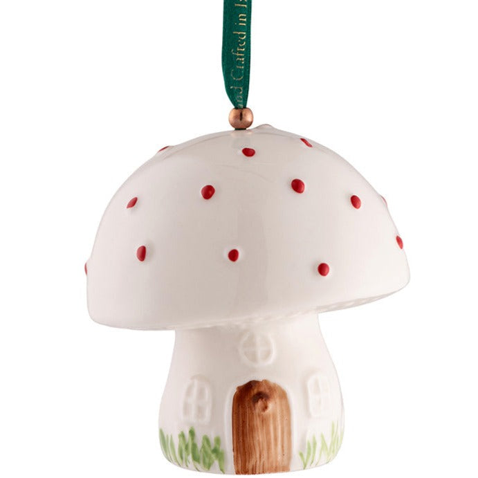 Belleek Toadstool Hanging Ornament