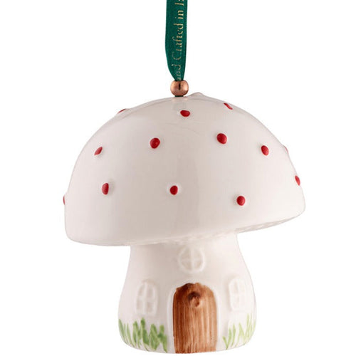 Belleek Toadstool Hanging Ornament