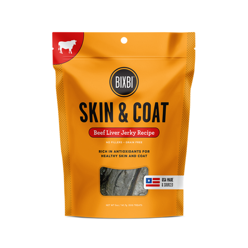 Bixbi Jerky for Skin & Coat Dog Treats