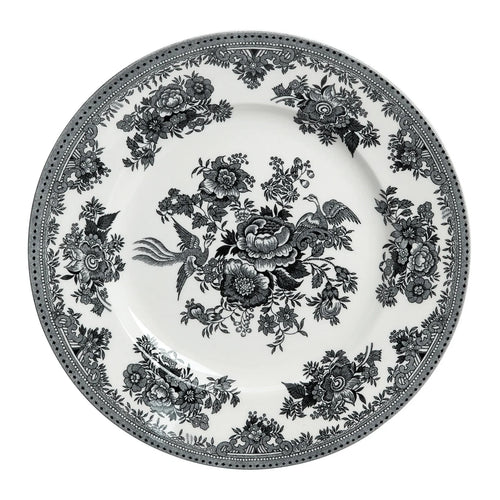 Burleigh Black & White Asiatic Pheasants Plate 25cm/10"
