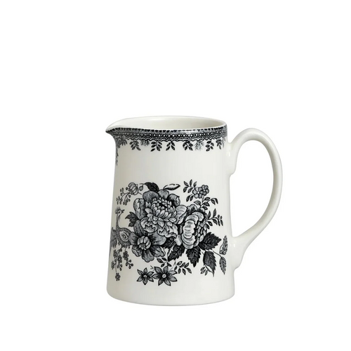 Burleigh Black & White Asiatic Pheasants Small Tankard Jug 284ml/0.5pt