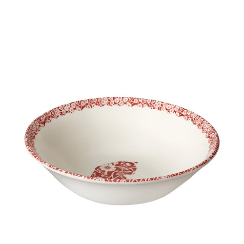 Burleigh Red Cat Cereal Bowl 16cm