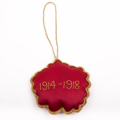 Poppy 1914-1918 Stitched Decoration