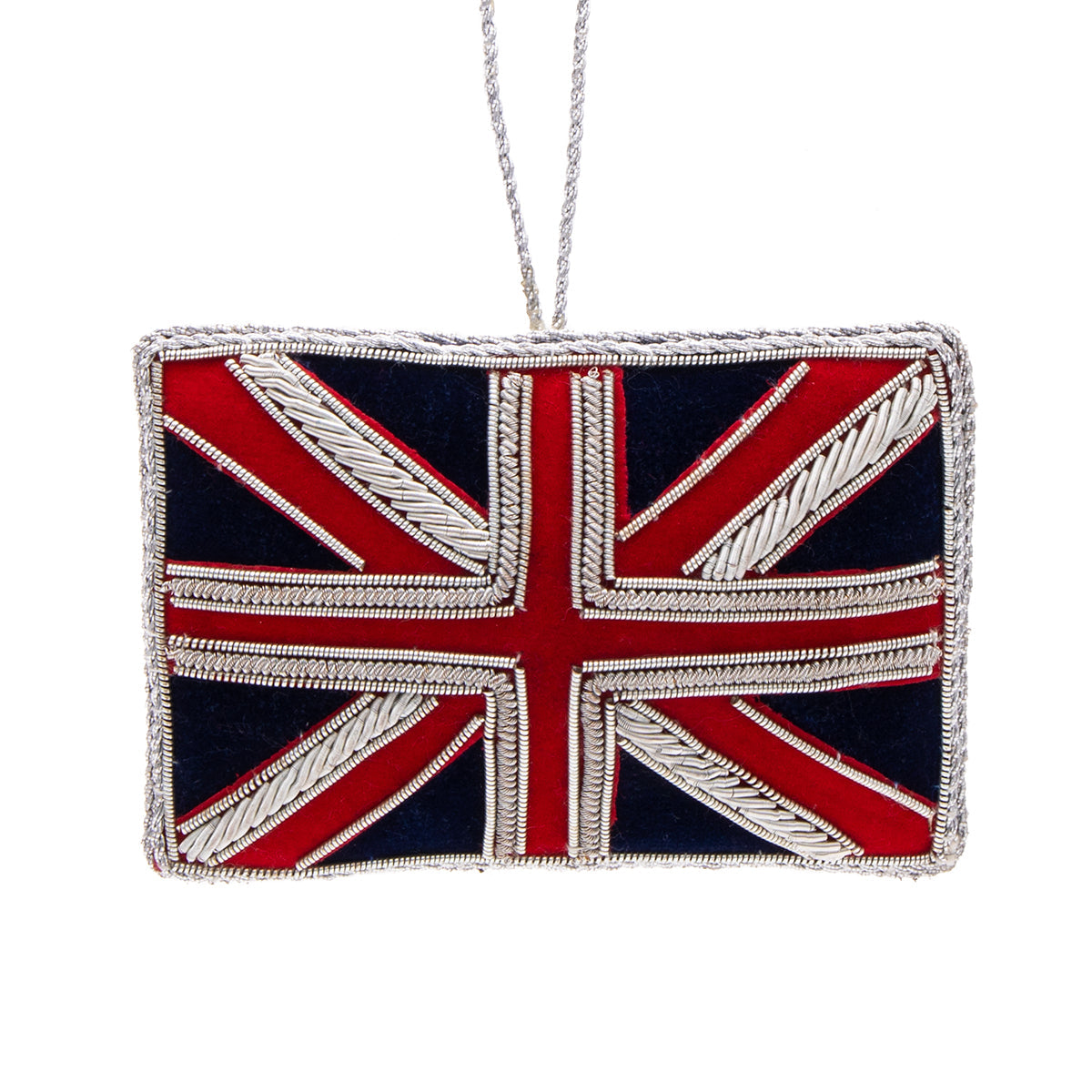 Union Jack Flag Stitched Christmas Decoration