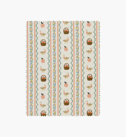 Farmhouse Stripe Canvas Fabric - Cream