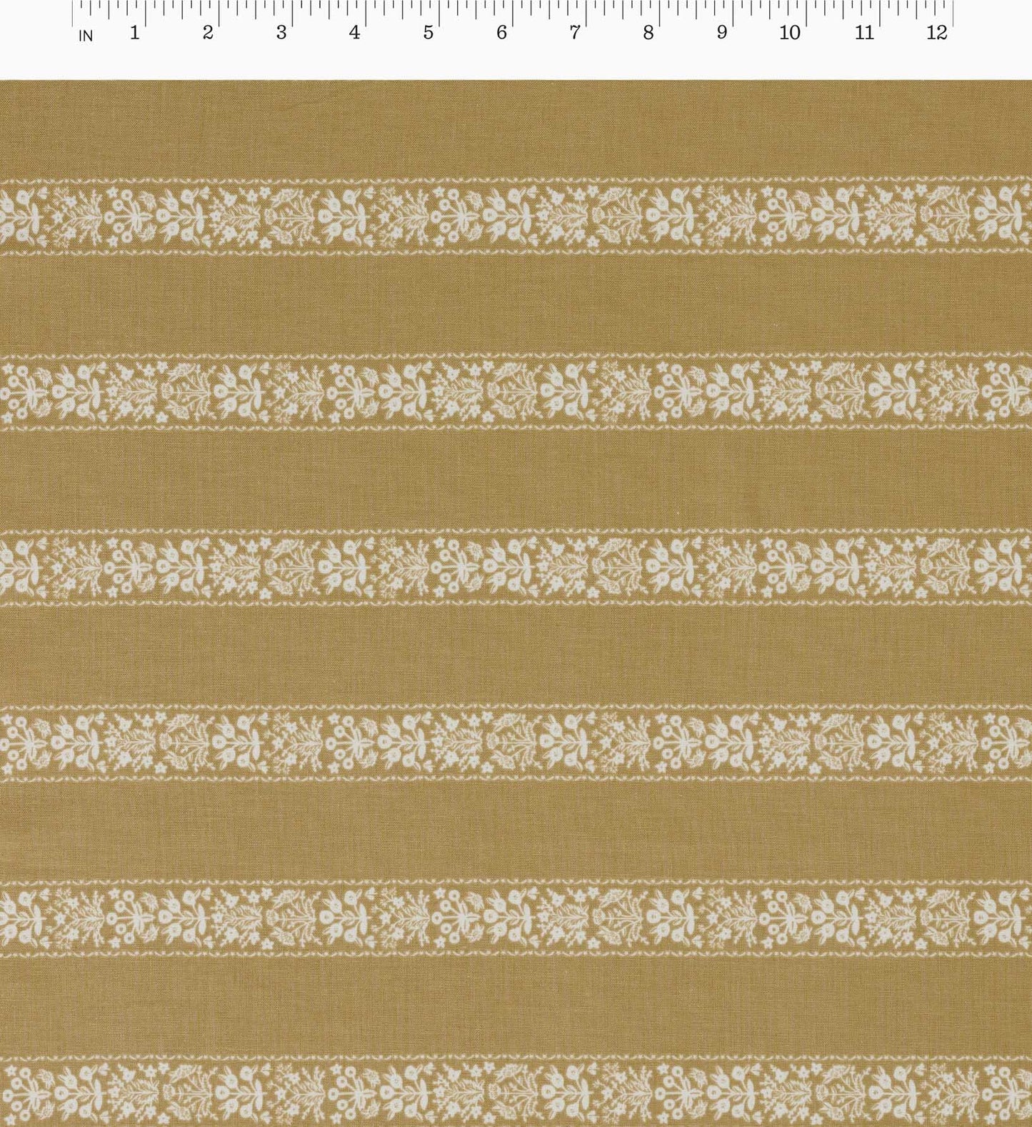 Estee Stripe Cotton Fabric - Orche