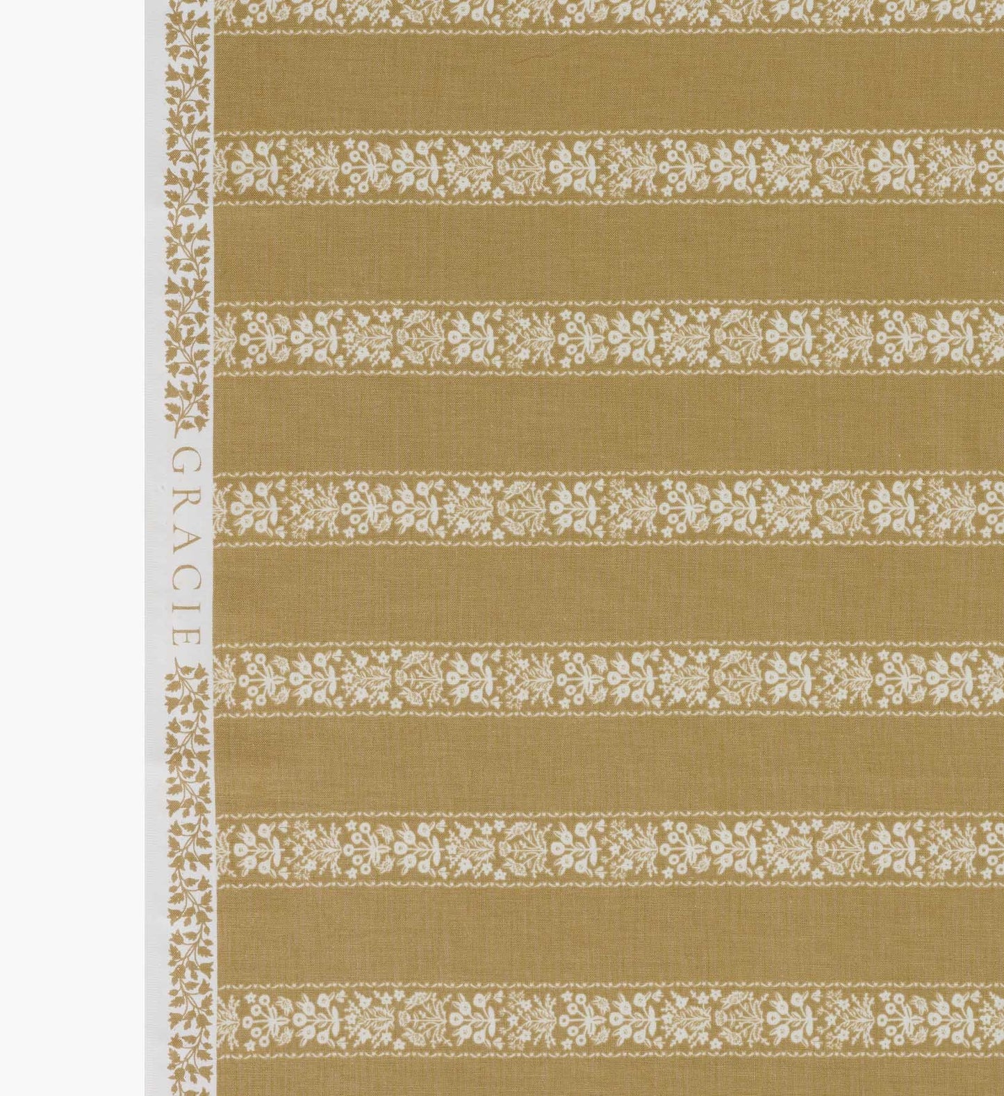 Estee Stripe Cotton Fabric - Orche
