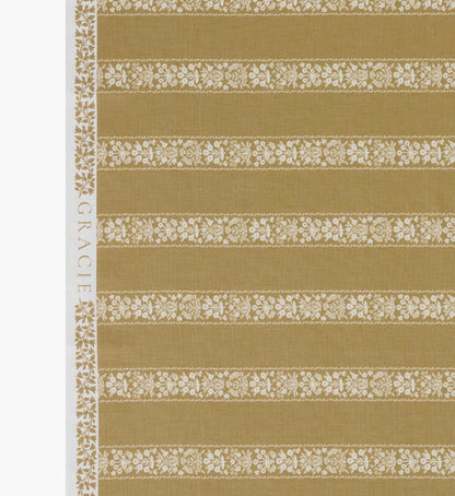 Estee Stripe Cotton Fabric - Orche