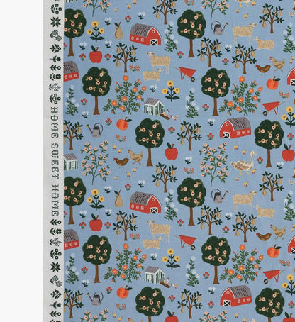 Farmhouse Cotton Fabric - Slate