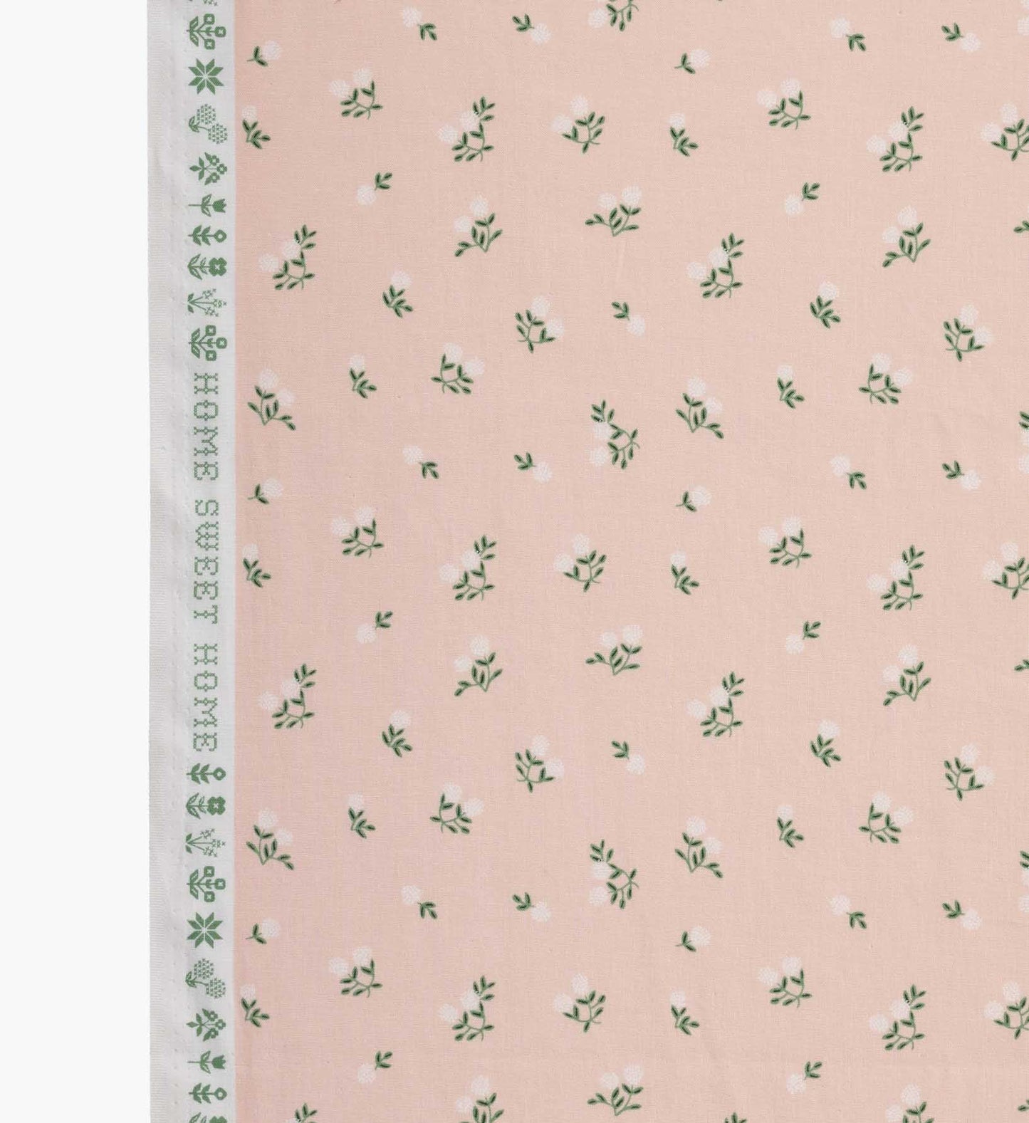 Ditsy Hydrangea Cotton Fabric - Pink