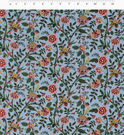 Gracie Rayon Fabric - Slate