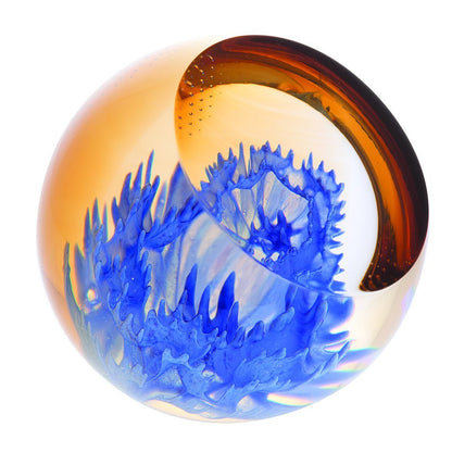 Caithness Glass Floral Charms Cornflower Paperweight