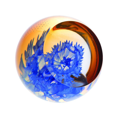 Caithness Glass Floral Charms Cornflower Paperweight