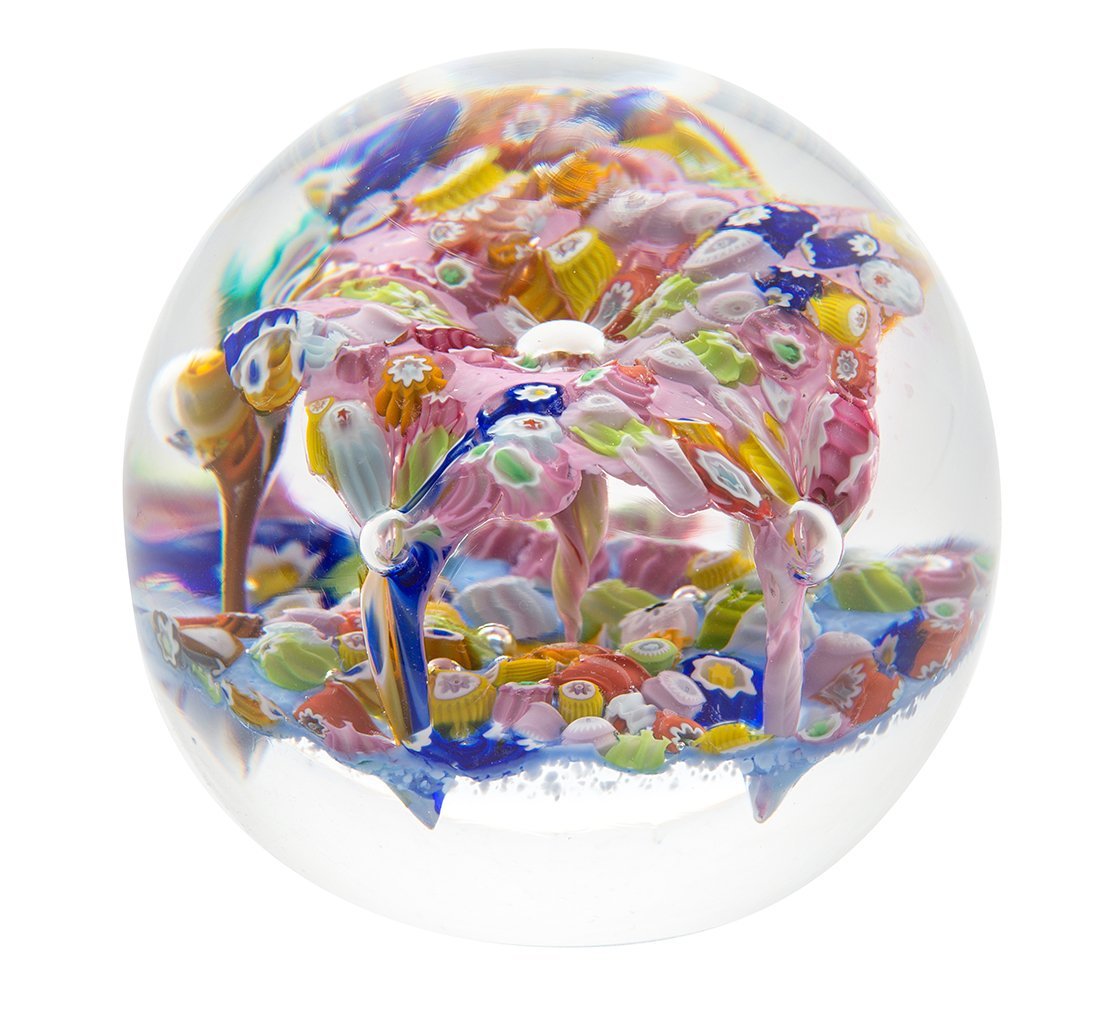 Caithness Glass Millefiori Fingal's Cave Minature Paperweight