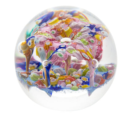 Caithness Glass Millefiori Fingal's Cave Minature Paperweight