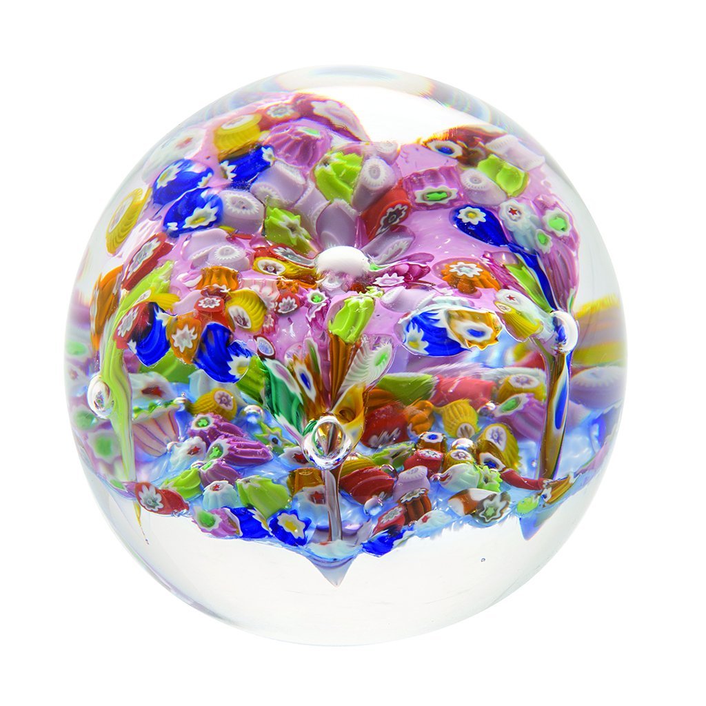Caithness Glass Millefiori Fingal's Cave Minature Paperweight