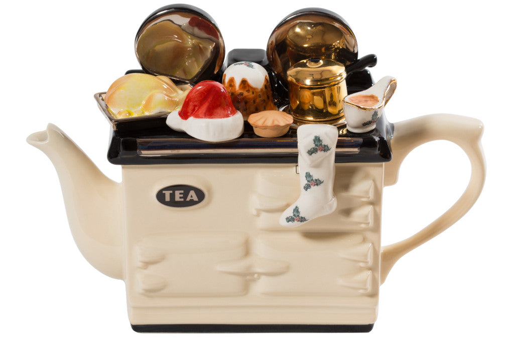 Ceramic Inspirations Christmas Aga Cream Large Teapot