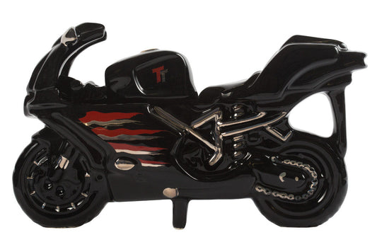 Ceramic Inspirations Motorbike Black Large Teapot