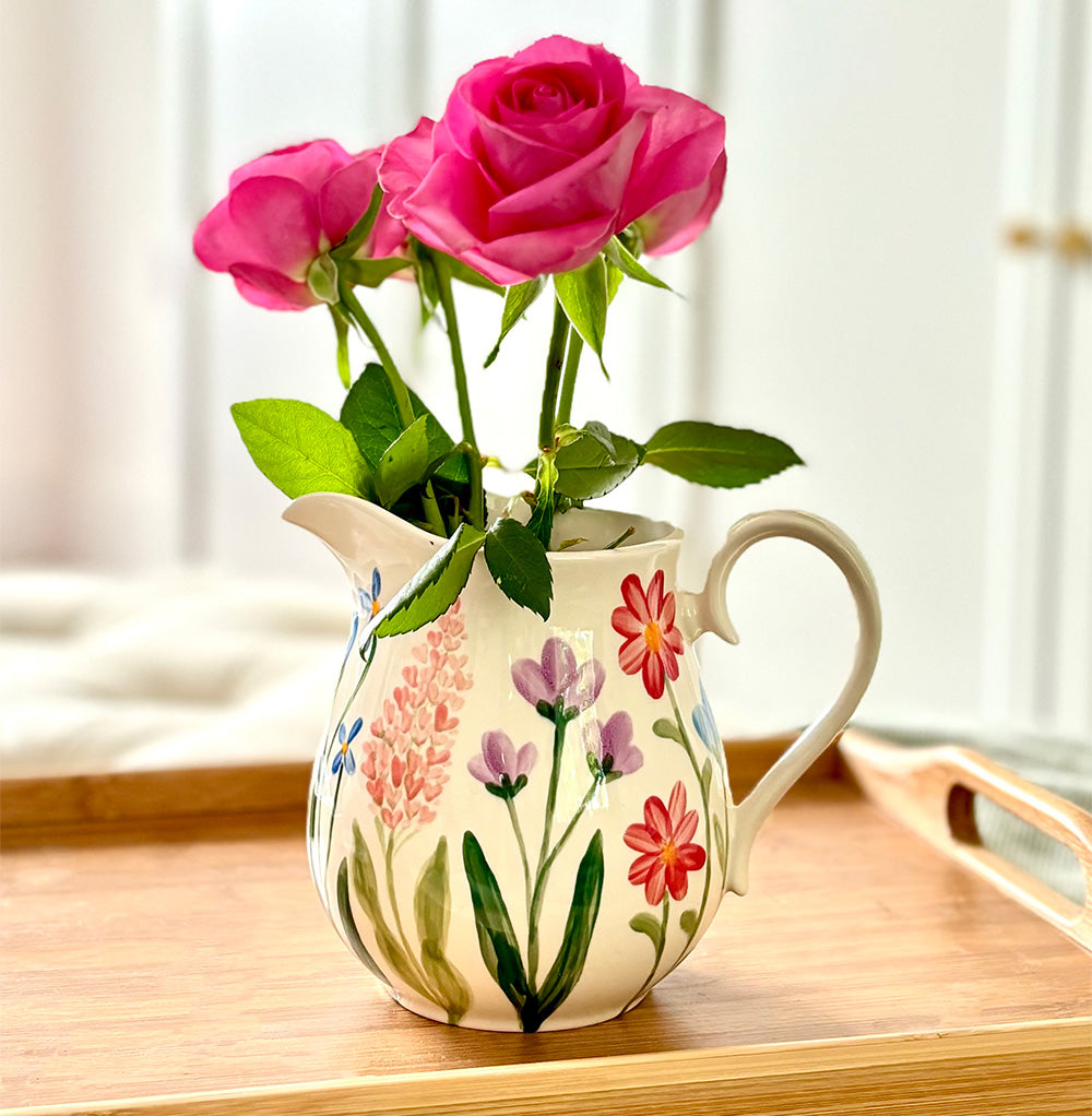 Ceramic Inspirations Wild Flower Medium Jug / Vase
