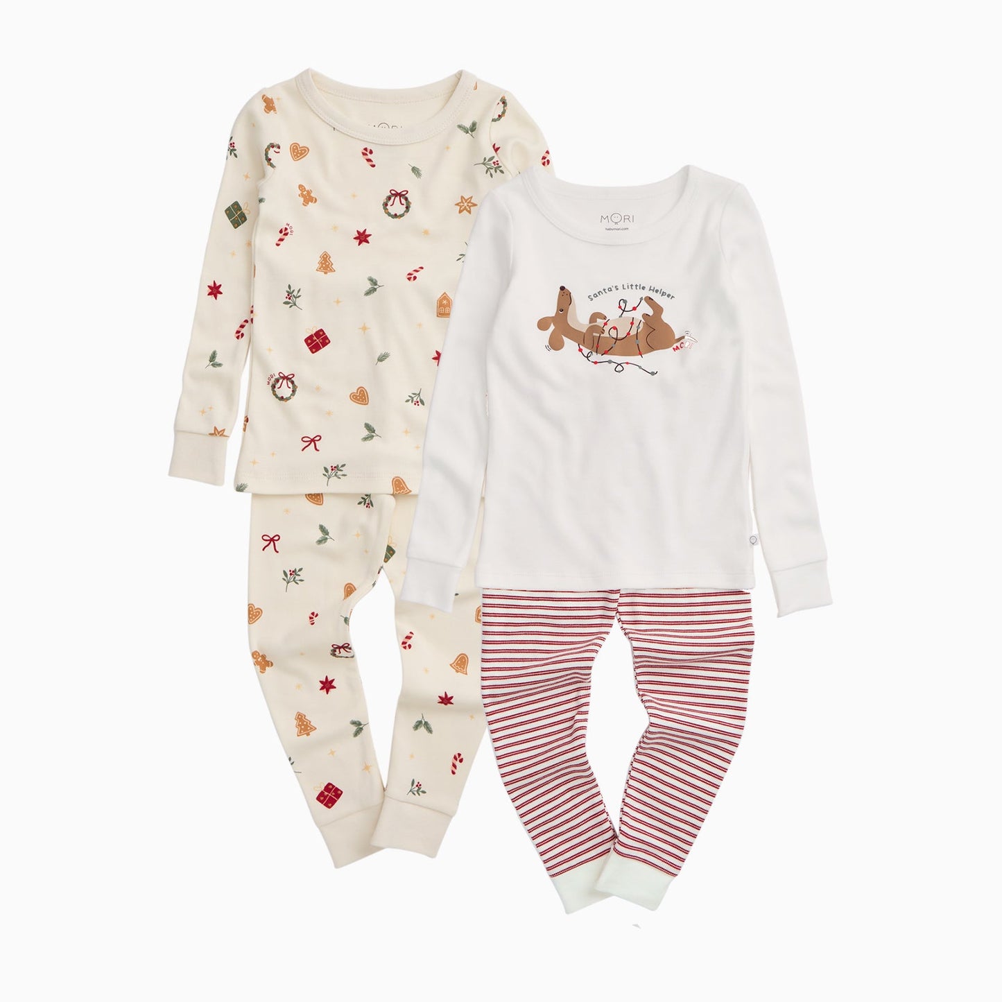 Christmas & Santa's Little Helper Long Sleeve Pyjamas 2 Pack