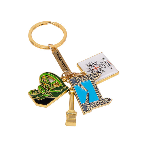 City Of London 4 Charm Keyring
