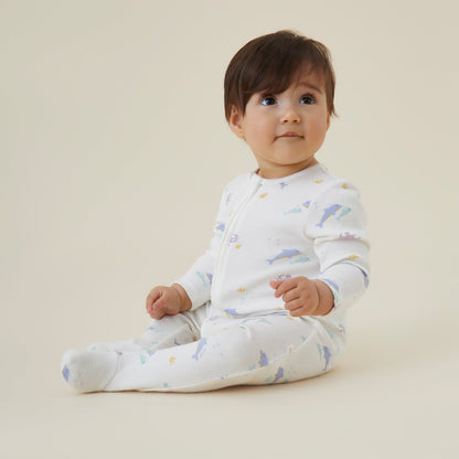 Dolphin Clever Zip Sleepsuit