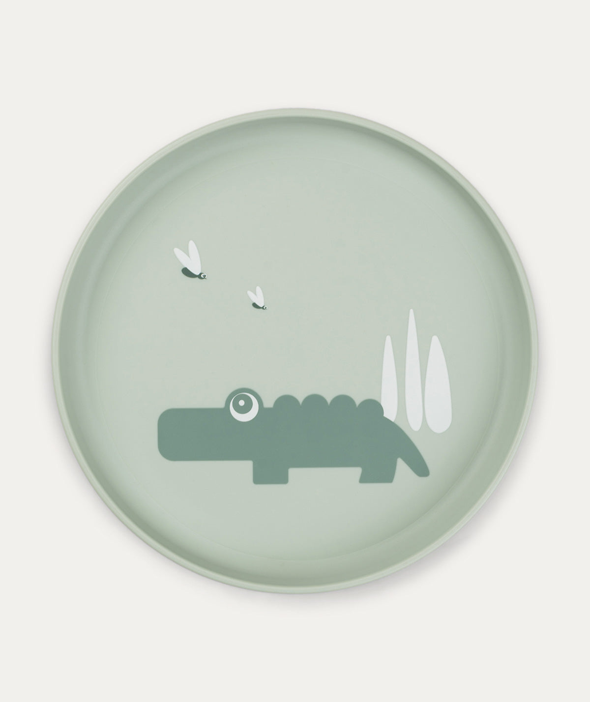Done By Deer Foodie Plate - Croco Green