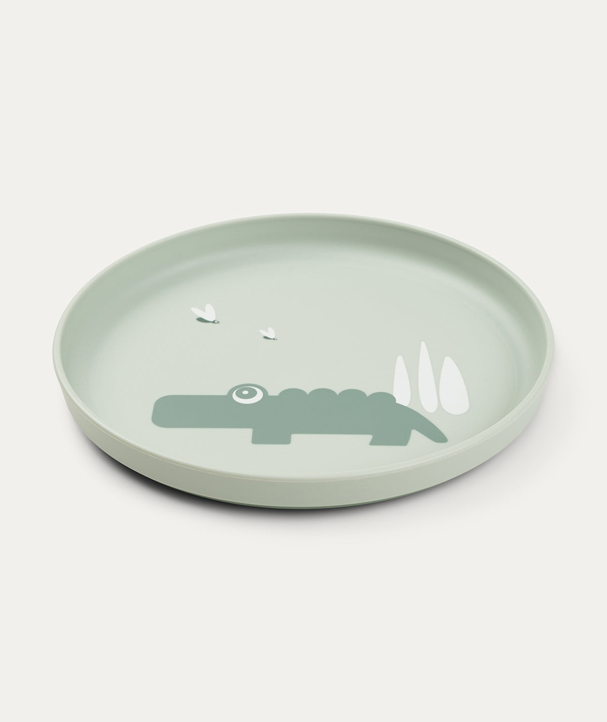Done By Deer Foodie Plate - Croco Green