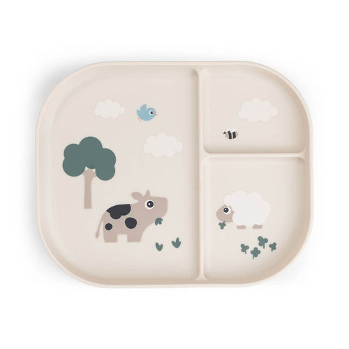 Done By Deer Foodie Compartment Plate - Sand