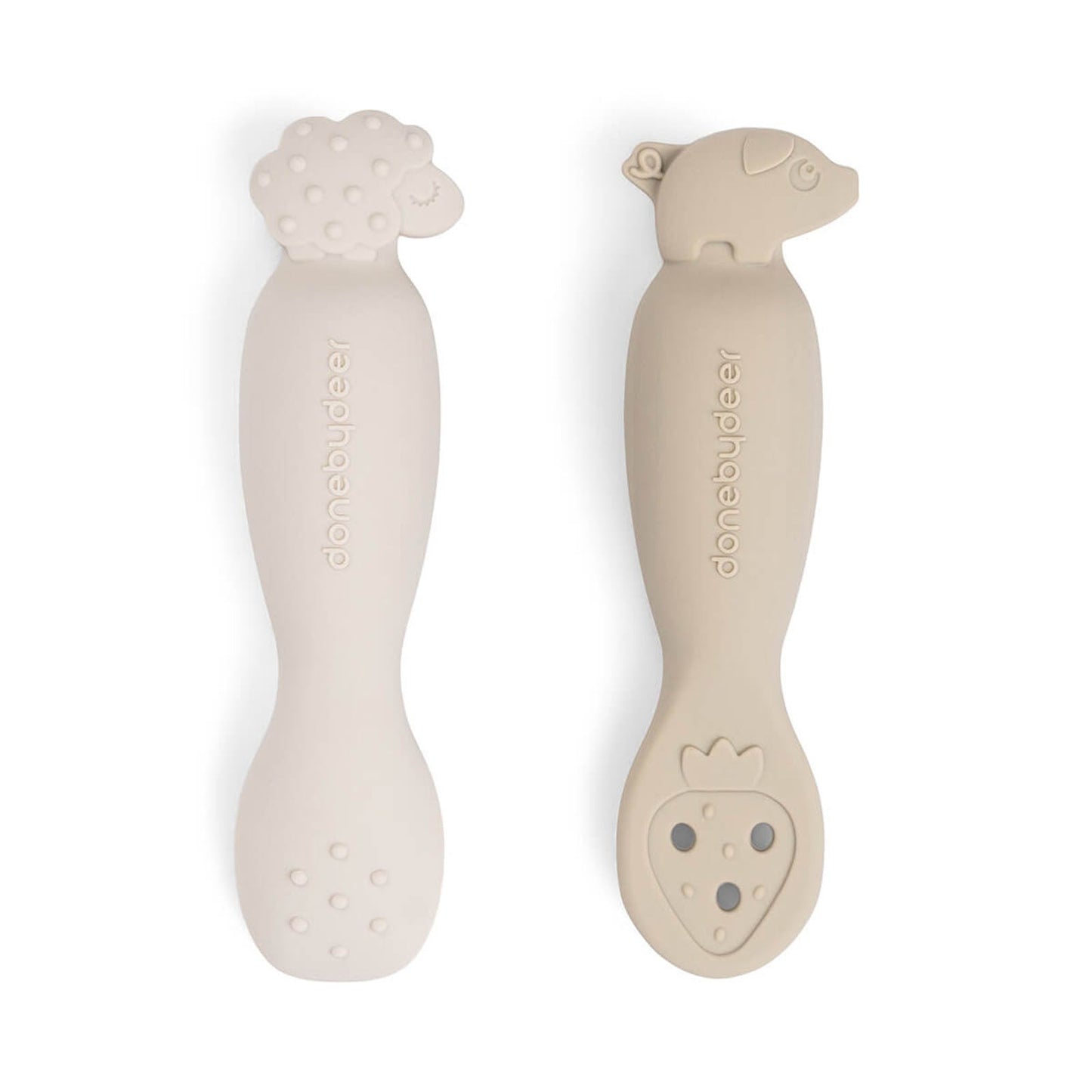 Done By Deer Learning Spoon Set - Tiny Farm Sand